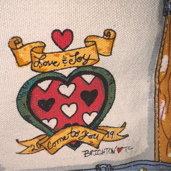 Brighton NWT In Love We Trust Exclusive Tom Clancy Artwork Queen of Hearts Tote - Picture 9 of 15